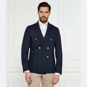 BOSS BLACK Wełniana marynarka C-Hanry-DB-252 | Slim Fit | stretch