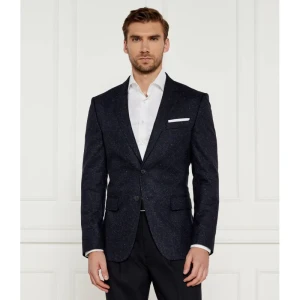 BOSS BLACK Wełniana marynarka H-Hutson-224 | Slim Fit | z dodatkiem jedwabiu