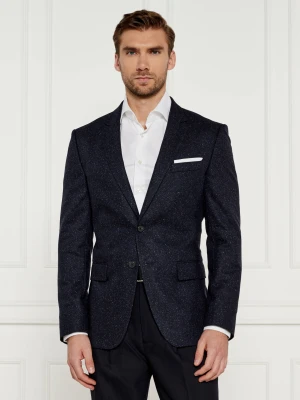 BOSS BLACK Wełniana marynarka H-Hutson-224 | Slim Fit | z dodatkiem jedwabiu