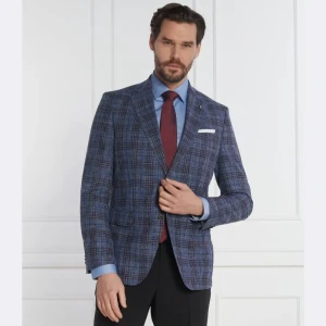BOSS BLACK Wełniana marynarka H-Hutson-233 | Slim Fit | z dodatkiem lnu