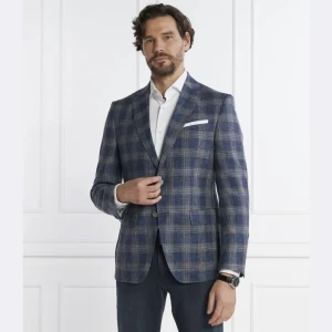 BOSS BLACK Wełniana marynarka H-Hutson-233 | Slim Fit | z dodatkiem lnu