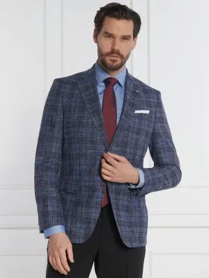 BOSS BLACK Wełniana marynarka H-Hutson-233 | Slim Fit | z dodatkiem lnu