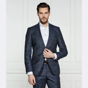 BOSS BLACK Wełniana marynarka H-Hutson-251 | Slim Fit | z dodatkiem lnu