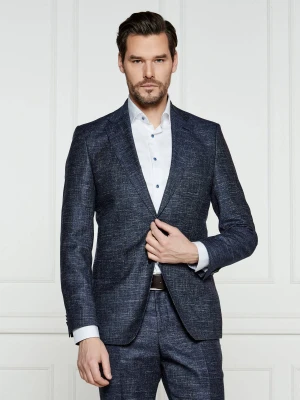 BOSS BLACK Wełniana marynarka H-Hutson-251 | Slim Fit | z dodatkiem lnu