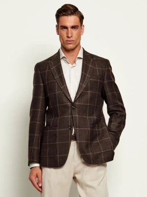 BOSS BLACK Wełniana marynarka H-Hutson-2PP-263 | Slim Fit brązowy
