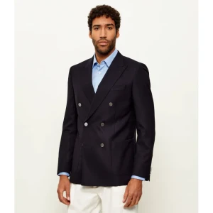 BOSS BLACK Wełniana marynarka H-Hutson-DB-261 | Slim Fit