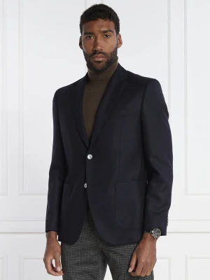 BOSS BLACK Wełniana marynarka H-Janson | Slim Fit granatowy