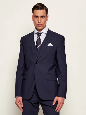 BOSS BLACK Wełniana marynarka H-Jeckson-MM-224 | Regular Fit granatowy