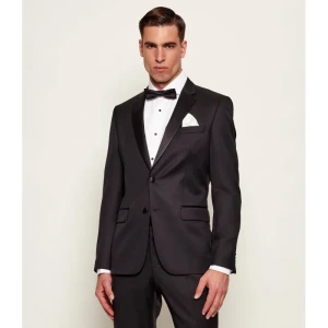 BOSS BLACK Wełniana marynarka | Slim Fit | z dodatkiem jedwabiu