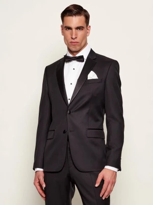 BOSS BLACK Wełniana marynarka | Slim Fit | z dodatkiem jedwabiu