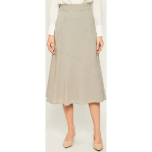 BOSS BLACK Wełniana spódnica Vuleran