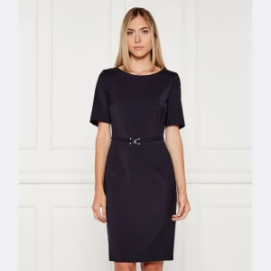 BOSS BLACK Wełniana sukienka Daleah