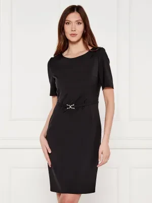 BOSS BLACK Wełniana sukienka Daleah