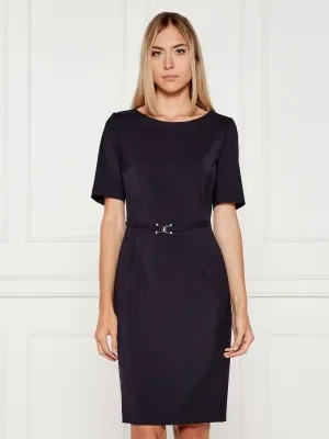 BOSS BLACK Wełniana sukienka Daleah