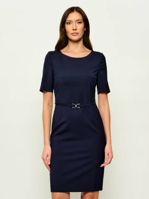 BOSS BLACK Wełniana sukienka Daleah