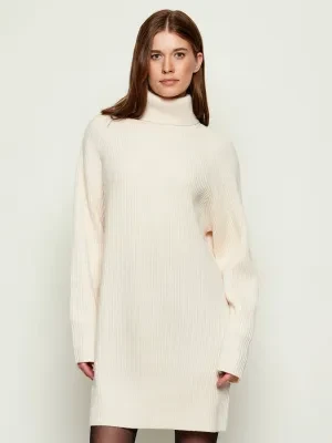 BOSS BLACK Wełniana sukienka Foclore | z dodatkiem kaszmiru