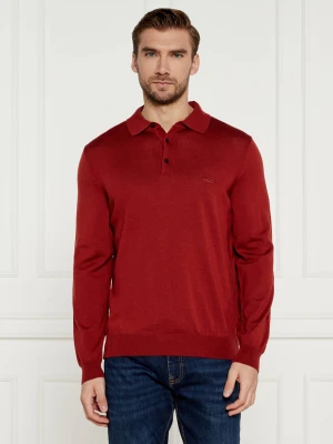 BOSS BLACK Wełniane polo Bono-L | Regular Fit