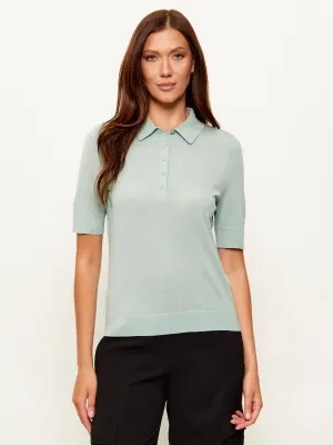 BOSS BLACK Wełniane polo Fidenka | Regular Fit