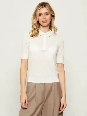 BOSS BLACK Wełniane polo Fidenka | Regular Fit