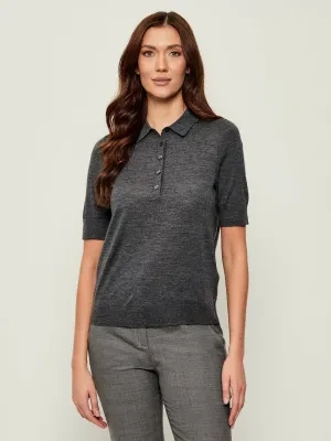 BOSS BLACK Wełniane polo Fidenka | Regular Fit