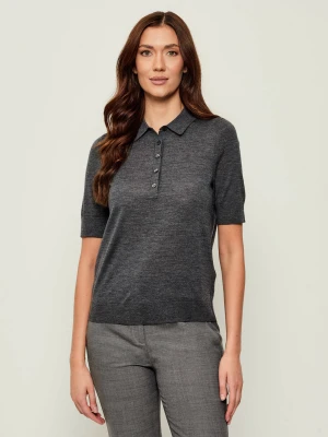BOSS BLACK Wełniane polo Fidenka | Regular Fit