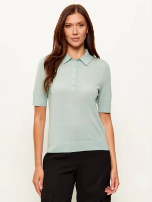 BOSS BLACK Wełniane polo Fidenka | Regular Fit