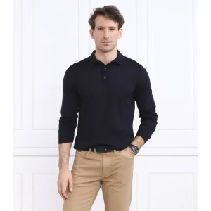 BOSS BLACK Wełniane polo Lancione | Regular Fit