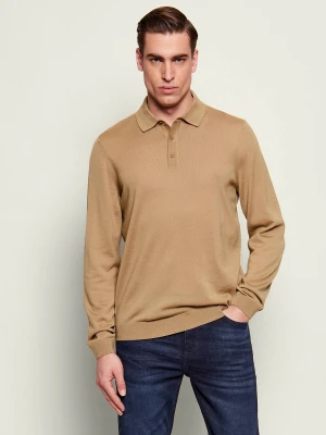 BOSS BLACK Wełniane polo Lancione | Regular Fit