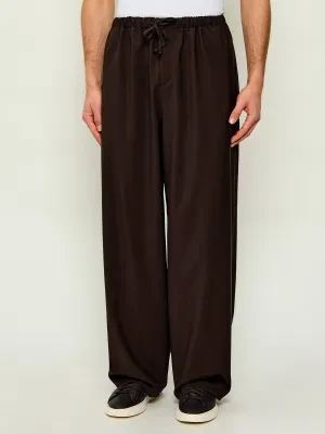 BOSS BLACK Wełniane spodnie DS-262_DB | BOSS X David Beckham | Relaxed fit