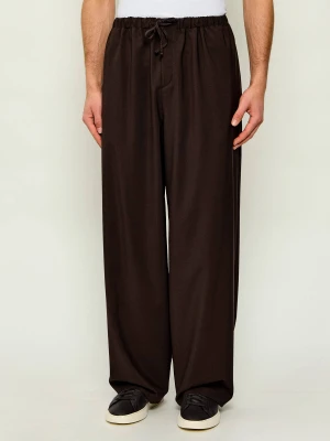 BOSS BLACK Wełniane spodnie DS-262_DB | BOSS X David Beckham | Relaxed fit