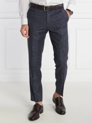 BOSS BLACK Wełniane spodnie H-Genius-241 | Regular Fit | z dodatkiem lnu