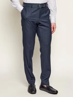 BOSS BLACK Wełniane spodnie H-Genius-253 | Slim Fit