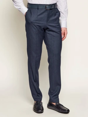 BOSS BLACK Wełniane spodnie H-Genius-253 | Slim Fit