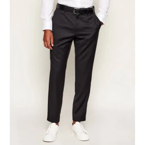 BOSS BLACK Wełniane spodnie H-Genius-DS-B1 | Slim Fit
