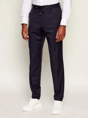 BOSS BLACK Wełniane spodnie H-Genius-DS-B1 | Slim Fit