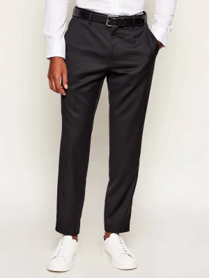 BOSS BLACK Wełniane spodnie H-Genius-DS-B1 | Slim Fit