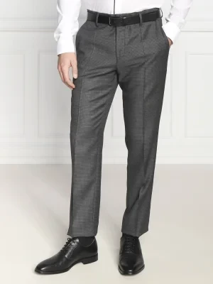 BOSS BLACK Wełniane spodnie H-Genius-MM-224 | Slim Fit
