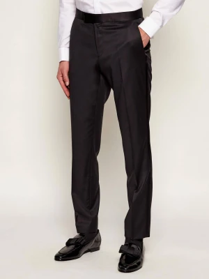 BOSS BLACK Wełniane spodnie H-GENIUS-TUX-B1 | Slim Fit | z dodatkiem jedwabiu
