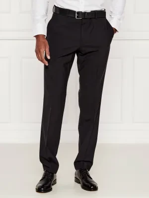 BOSS BLACK Wełniane spodnie H-Lenon-MM-224 | Regular Fit