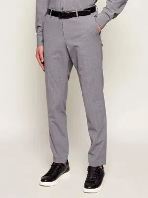 BOSS BLACK Wełniane spodnie P-Genius-CW-WG-261 | Slim Fit