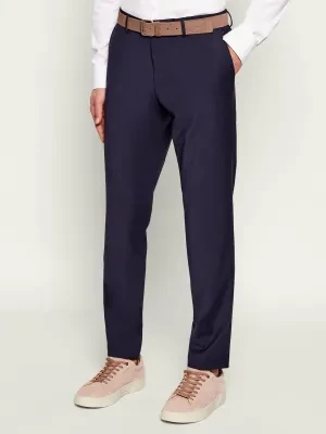 BOSS BLACK Wełniane spodnie P-Genius-CW-WG-261 | Slim Fit