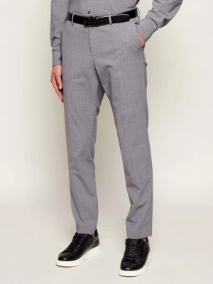 BOSS BLACK Wełniane spodnie P-Genius-CW-WG-261 | Slim Fit