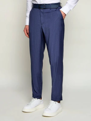 BOSS BLACK Wełniane spodnie P-Perin-C﻿W-WG-262 | Tapered fit