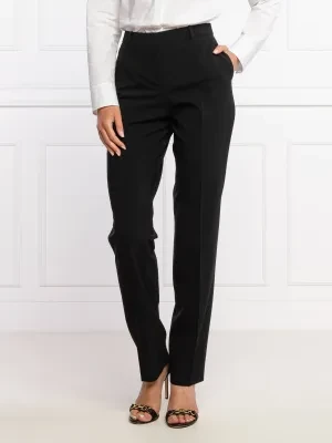BOSS BLACK Wełniane spodnie Tamea | Regular Fit