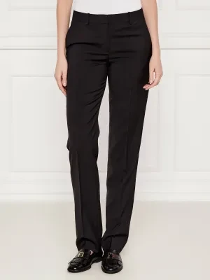 BOSS BLACK Wełniane spodnie Tameah | Slim Fit