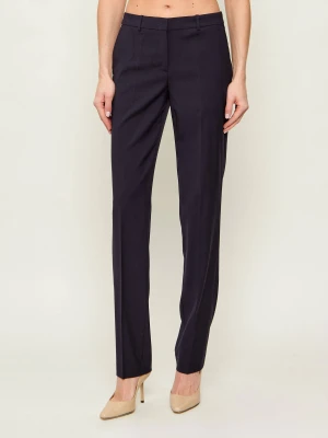 BOSS BLACK Wełniane spodnie Tameah | Slim Fit