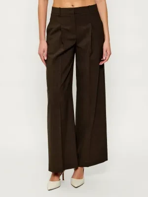 BOSS BLACK Wełniane spodnie Tiana4 | Regular Fit