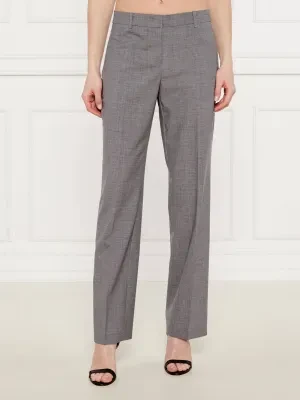 BOSS BLACK Wełniane spodnie Tilda9 | Loose fit