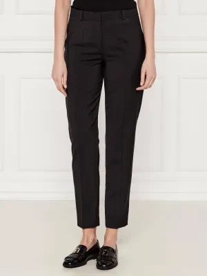 BOSS BLACK Wełniane spodnie Tilunah 10249090 01 | Regular Fit