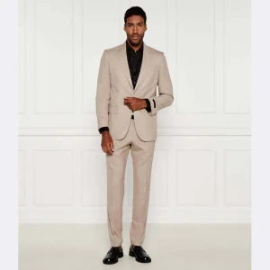 BOSS BLACK Wełniany garnitur BECKHAM x Boss | Regular Fit | z dodatkiem jedwabiu